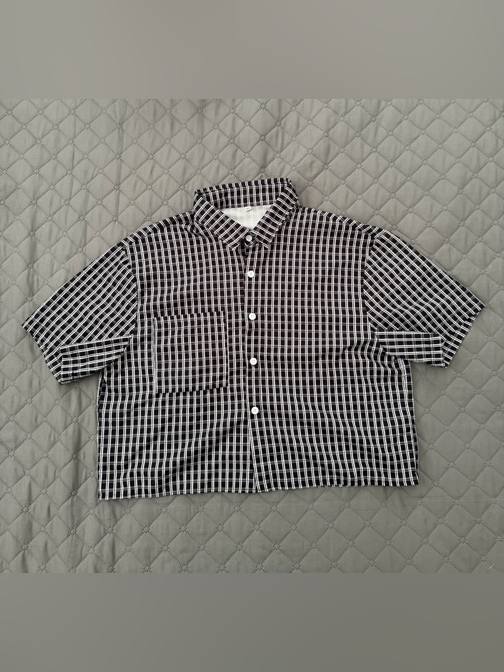 Black & White Check Shirt Unisex